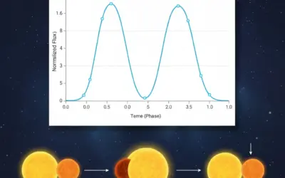 Analyse de la Courbe de Lumière d’une Binaire à Éclipses