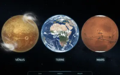 Géologie Comparée : Vénus, Terre et Mars