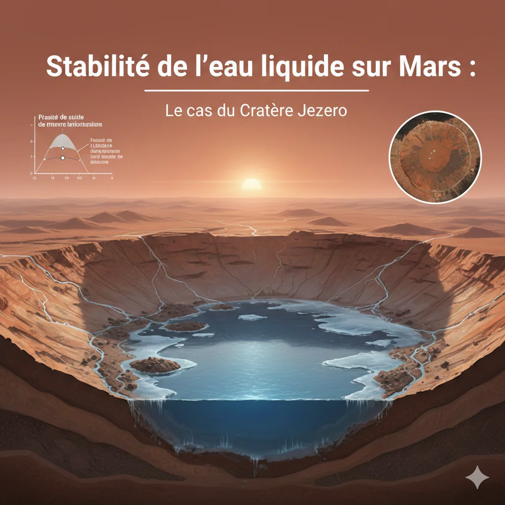 Stabilité de l'eau liquide sur Mars